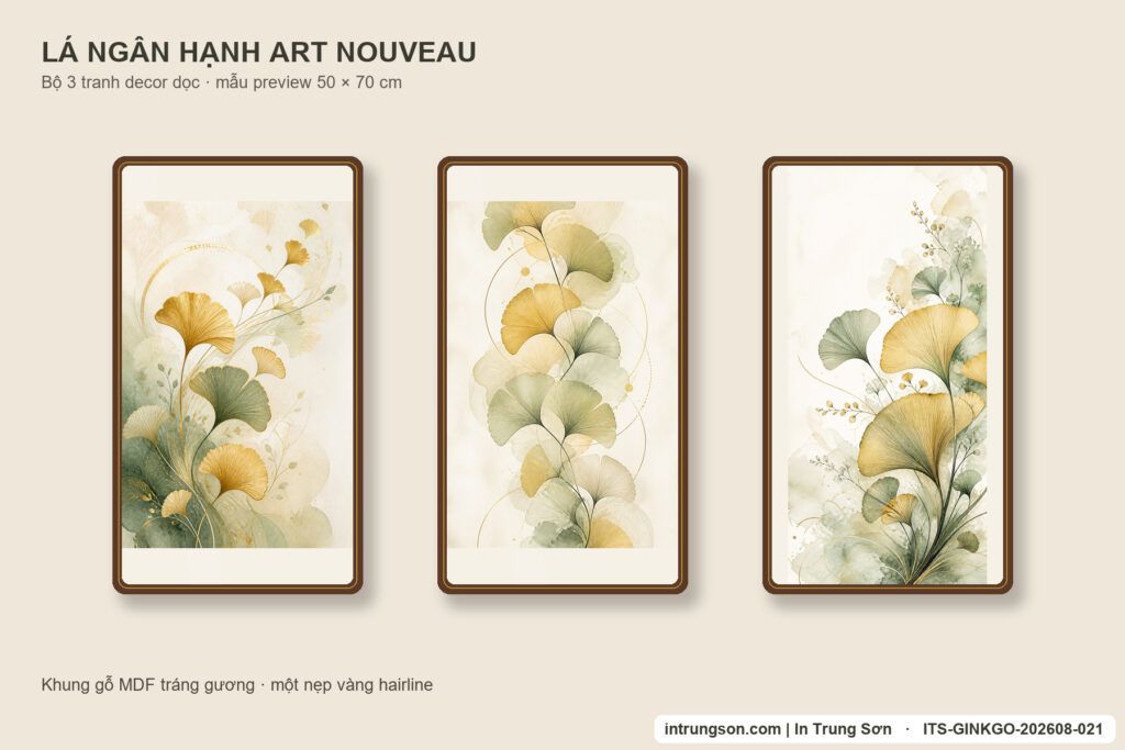 Tranh bộ Lá Bạch Quả – Ginkgo